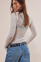 Free People belt in black leather with hardware details