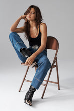 Risk Taker Mid Rise Jean by Free People in a vintage-inspired blue wash