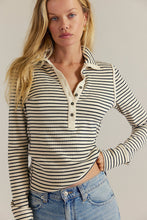 Lake Henley Stripe Top
