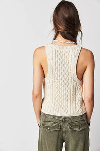 knit cable tank free people