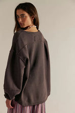 We The Free top in shaved chocolate with exposed seams and laid-back shape