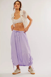 lavender picture perfect parachute skirt