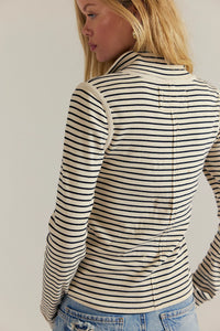 Lake Henley Stripe Top