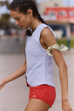 Love My Twist Muscle Tank, White Heather Grey