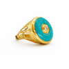 Easton Elle Round Turquoise Ring, vendor product view