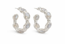 Easton Elle Paradise Hoops — Silver Pearl, Pearl product detail