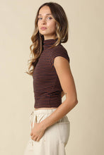 Mila Stripe Mock Neck Top