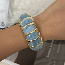 Lyonlee - Resin Statement Cuff Bracelet: 9
