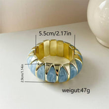 Lyonlee - Resin Statement Cuff Bracelet: 4