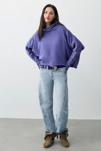Free People My Girl Pullover in Blue Beam front full-body view