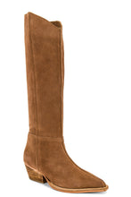 Free People Sway Low Slouch Boots 2.0 in Tan suede, product view 2