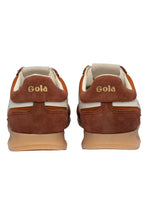 Gola Firefly sneaker in Pale Rust/Rust/Off White — heel view
