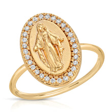 joy travecky gold saint mary ring