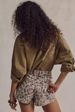 Now Or Never Printed Denim Shorts