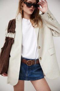 Model wearing the Galivanting Skort from Free People