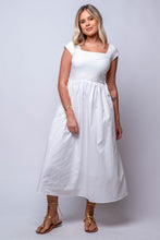 a line white midi dress sofie the label