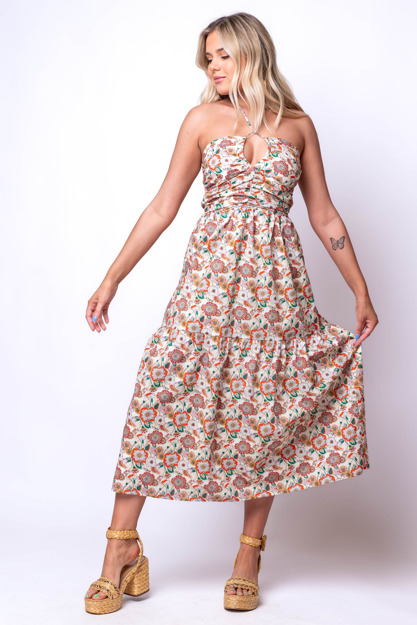bishop and young aeries halter dress