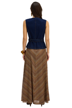 ALLISON New York Jesse Vest, back view showing waist belt