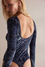 Free People Loved You First Bodysuit in Vintage Indigo Combo - alternate view