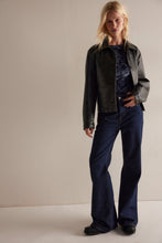 Free People Loved You First Bodysuit in Vintage Indigo Combo - detail view
