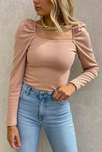 Roshni Puff Sleeve Top | Beige | puff sleeve top | MinkPink