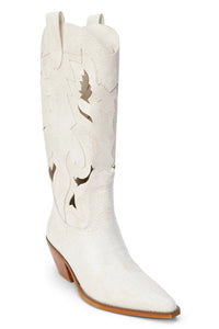 vintage white western boot