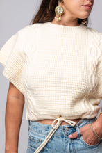 Aubrey Sweater top in creme
