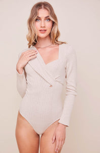 Beth Long Sleeve Bodysuit | Cream | BODYSUIT | Astr the Label