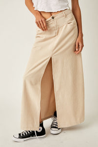 free people Come As You Are Cord Maxi in beechwood