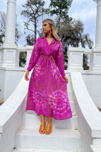 Derby Dress | Orchid Spin Wash | MAXI DRESS | Young Fabulous & Broke
