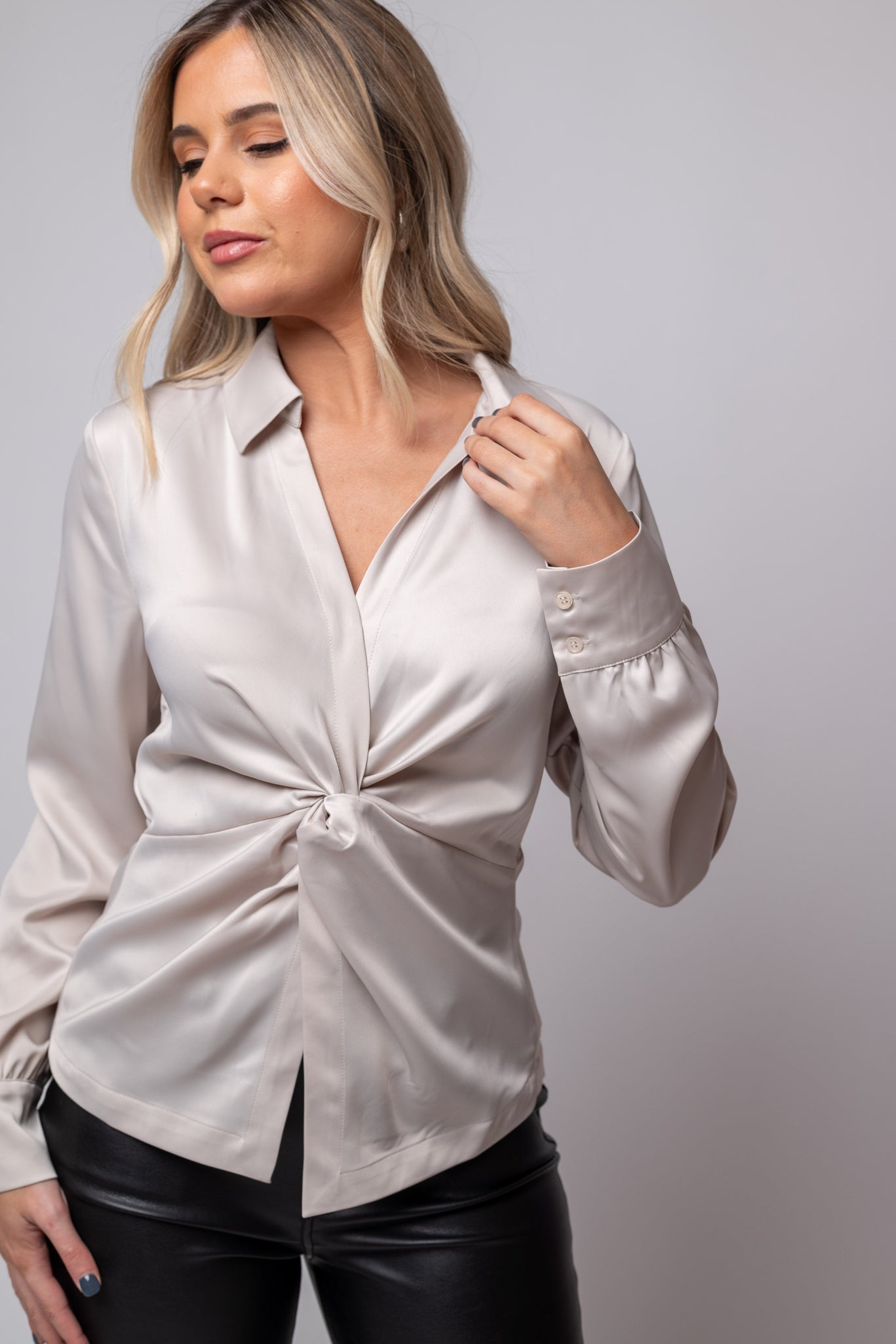 Easy On Me Satin Blouse – Bandit and the Babe