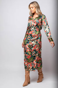 Edna Printed Midi Dress - Bandit and the Babe