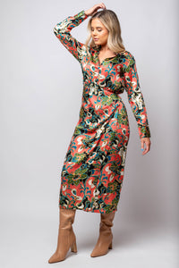 Edna Printed Midi Dress - Bandit and the Babe