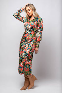 Edna Printed Midi Dress - Bandit and the Babe