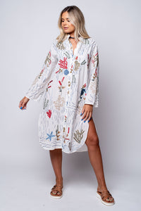 Euphotic Embroidery Shirt Dress - Bandit and the Babe
