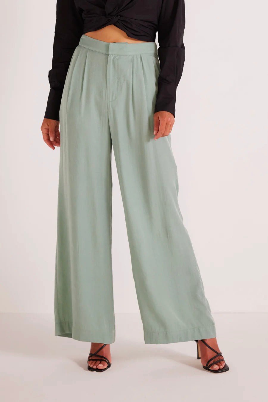 Wide Leg Pant with pleating
