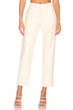 Franny Vegan Leather Trouser | Ivory - Bandit and the Babe