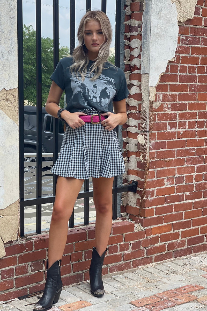 Honey Pleated Skirt | Black Combo | TENNIS SKIRT | FREE PEOPLE