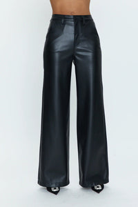 Pistola Lana Leather pants in slate black