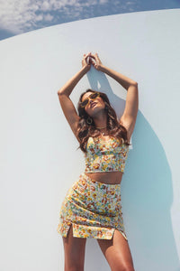 Monet Crop Top | Floral - Bandit and the Babe