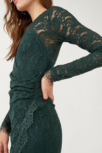 Pearl Lace Mini | Deepest Spruce | DRESSES | FREE PEOPLE