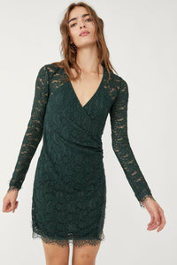 Pearl Lace Mini | Deepest Spruce | DRESSES | FREE PEOPLE