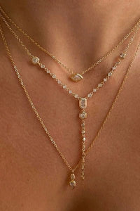 Stellar Bezel Double Charm Necklace Set - Bandit and the Babe