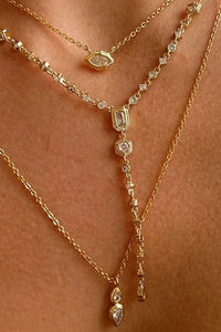 Stellar Bezel Double Charm Necklace Set - Bandit and the Babe