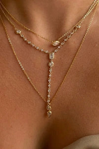 Stellar Bezel Double Charm Necklace Set - Bandit and the Babe