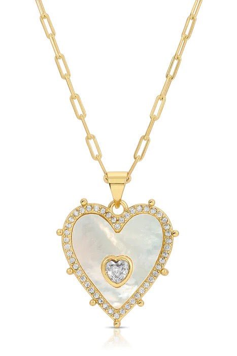 Vivian Pearl Heart Necklace | PREORDER - Bandit and the Babe