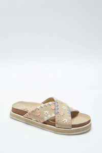 Wildflowers Crossband Sandal | Washed Natural | SHOES | FREE PEOPLE